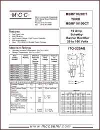 Click here to download MBRF1045 Datasheet