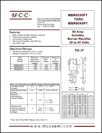 Click here to download MBR6030 Datasheet