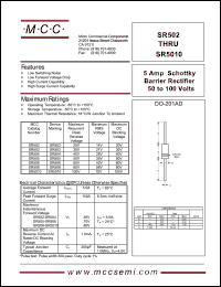 Click here to download SR505 Datasheet