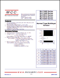 Click here to download MLV1608N030 Datasheet
