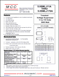 Click here to download 5.0SMLJ130A Datasheet