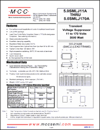 Click here to download 5.0SMLJ100A Datasheet
