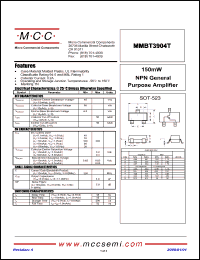 Click here to download MMBT3904T-TP Datasheet