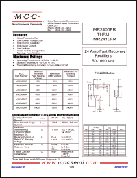 Click here to download MR2401FR Datasheet