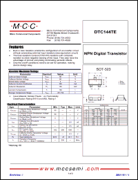 Click here to download DTC144TE-TP Datasheet