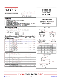 Click here to download BC807-25-TP Datasheet