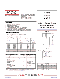 Click here to download MB805-BP Datasheet