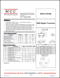 Click here to download DTC114TUA_09 Datasheet