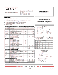 Click here to download MMBT3904-TP Datasheet
