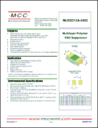Click here to download MLESD12A-0402 Datasheet