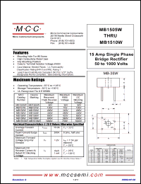 Click here to download MB154W-BP Datasheet