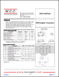 Click here to download DTC144TUA-TP Datasheet