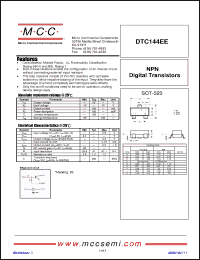 Click here to download DTC144EE_09 Datasheet