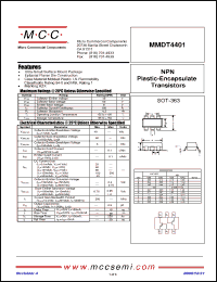Click here to download MMDT4401-TP Datasheet