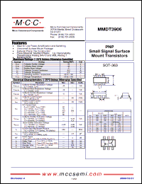 Click here to download MMDT3906-TP Datasheet