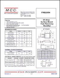 Click here to download FRB2504 Datasheet