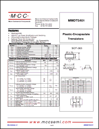 Click here to download MMDT5401-TP Datasheet