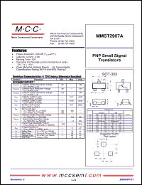Click here to download MMST2907A-TP Datasheet