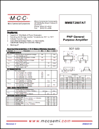 Click here to download MMBT2907AT-TP Datasheet