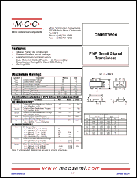 Click here to download DMMT3906-TP Datasheet