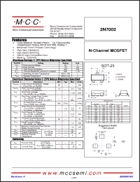 Click here to download 2N7002-TP Datasheet