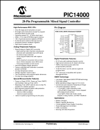 Click here to download PIC14000-20/SP Datasheet