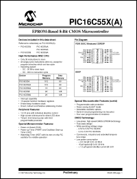 Click here to download PIC16C556A-20/JW Datasheet