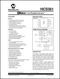 Click here to download HCS361T-I/SN Datasheet