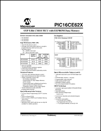 Click here to download PIC16CE624-04I/JW Datasheet