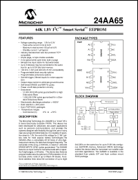 Click here to download 24AA65 Datasheet