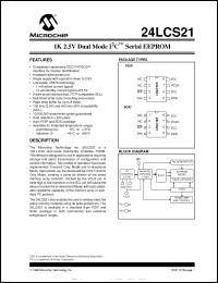 Click here to download 24LCS21 Datasheet
