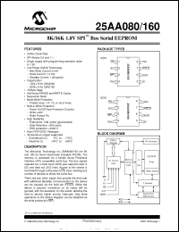 Click here to download 25AA160T-/P Datasheet