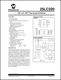 Click here to download 25LC320T-I/ST Datasheet