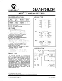 Click here to download 24AA64 Datasheet