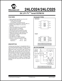 Click here to download 24LC025T-/ST Datasheet