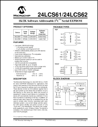 Click here to download 24LCS61 Datasheet