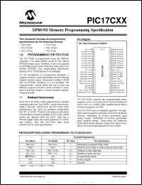 Click here to download PIC17C42 Datasheet