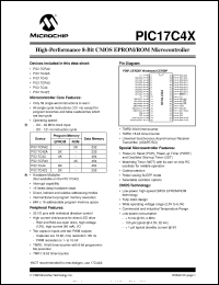 Click here to download PIC17C42A-08 Datasheet