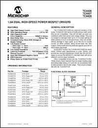 Click here to download TC4427EPA Datasheet