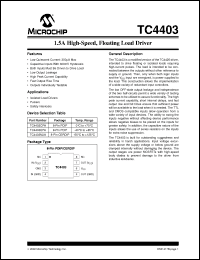 Click here to download TC4403EPA Datasheet