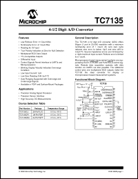 Click here to download TC7135 Datasheet