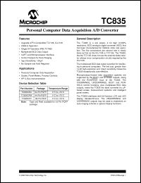 Click here to download TC835CKW Datasheet