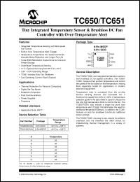 Click here to download TC651BDVUATR Datasheet