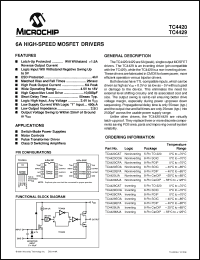 Click here to download TC4429CAT Datasheet