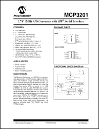 Click here to download MCP3201-CI/SN Datasheet