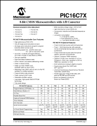 Click here to download PIC16C74-201I/P Datasheet