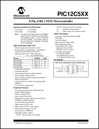 Click here to download PIC12C509A-04/SN Datasheet