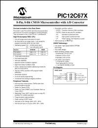 Click here to download PIC12C672-10I/P Datasheet