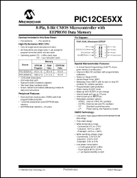 Click here to download PIC12CE518/JW Datasheet