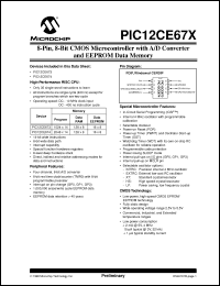 Click here to download PIC12CE674/JW Datasheet